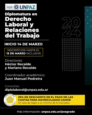 DIPLOMATURA EN DERECHO LABORAL